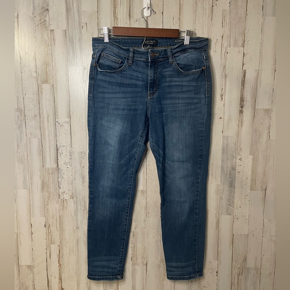 Women’s Judy Blue Relaxed Fit Dark Wash Blue Jeans Size 13/31 JB82102DK